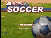 une photo d'Ã©cran de XS Junior League Soccer sur Sony Playstation